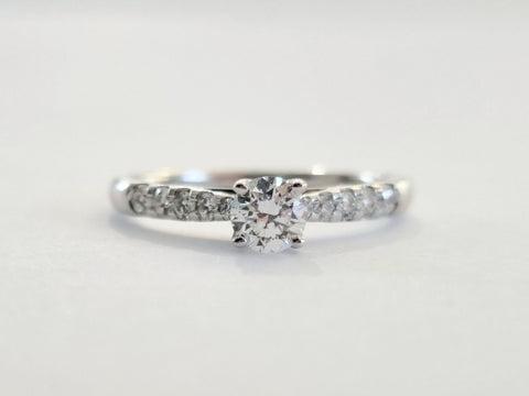 18ct White Gold Brilliant Cut Natural Diamond Solitaire Ring £1325