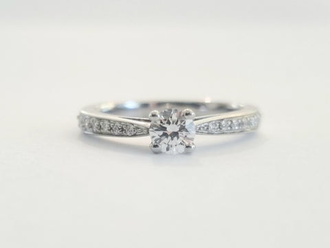 Platinum Brilliant Cut Natural Diamond Solitaire Ring £1450