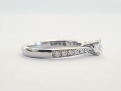 Platinum Brilliant Cut Natural Diamond Solitaire Ring £1450