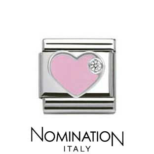 Nomination Pink Heart Charm