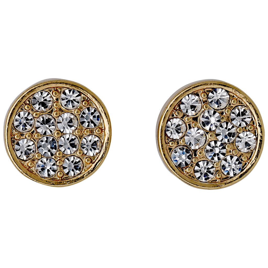 Pilgrim Gold Plated Crystal Studs "Grace"