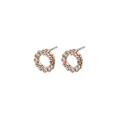 Pilgrim Rose Gold Plated Crystal Studs