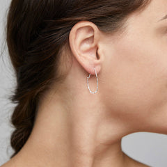 Pilgrim Silver Plated Hoops