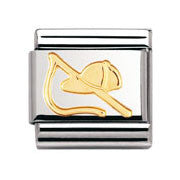 Nomination Riding Hat & Crop Charm