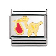 Nomination Red Stork Charm