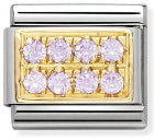 Nomination Pink Pavé Charm