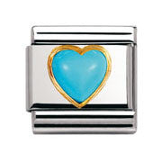 Nomination Turqouise Heart Charm