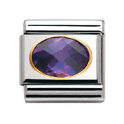 Nomination Purple Faceted Cubic Zirconia
