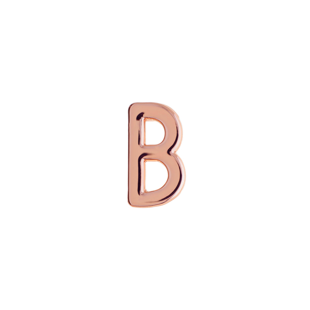 Buckle Up Rose Gold B Charm