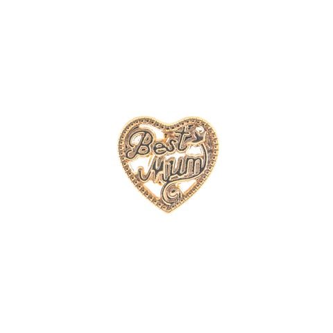 Buckle Up Gold Best Mum Charm