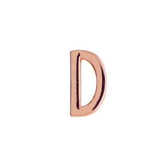 Buckle Up Rose Gold D Charm