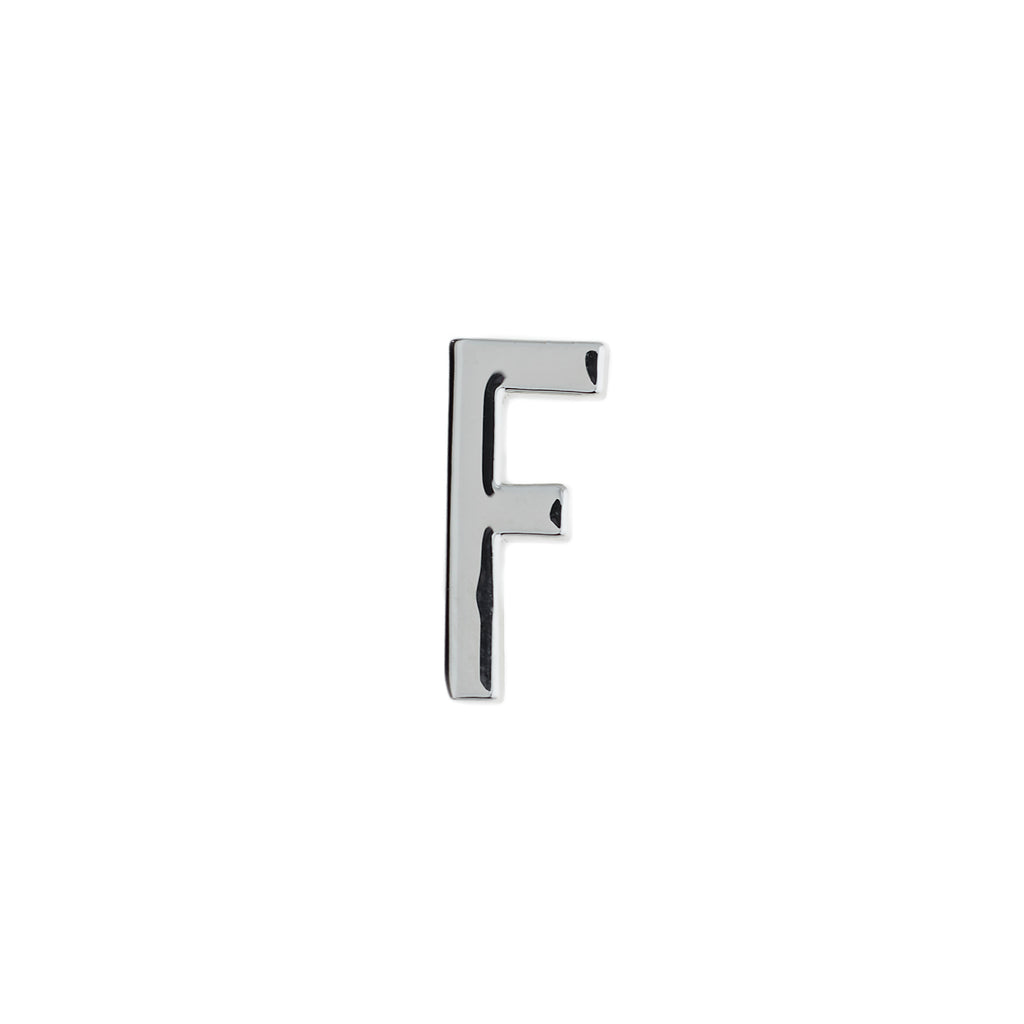 Buckle Up Silver F Charm