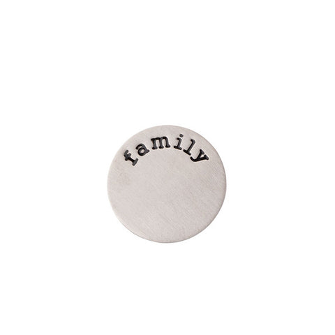 FAMILY HALO (PLATE) SILVER SMALL