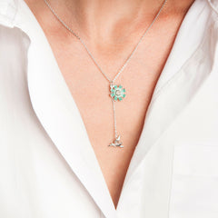 Secret Garden Humming Bird & Daisy Necklace