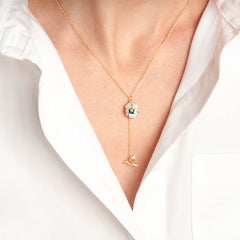 Secret Garden Humming Bird & Flower Necklace