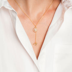 Secret Garden Humming Bird & Pink Daisy