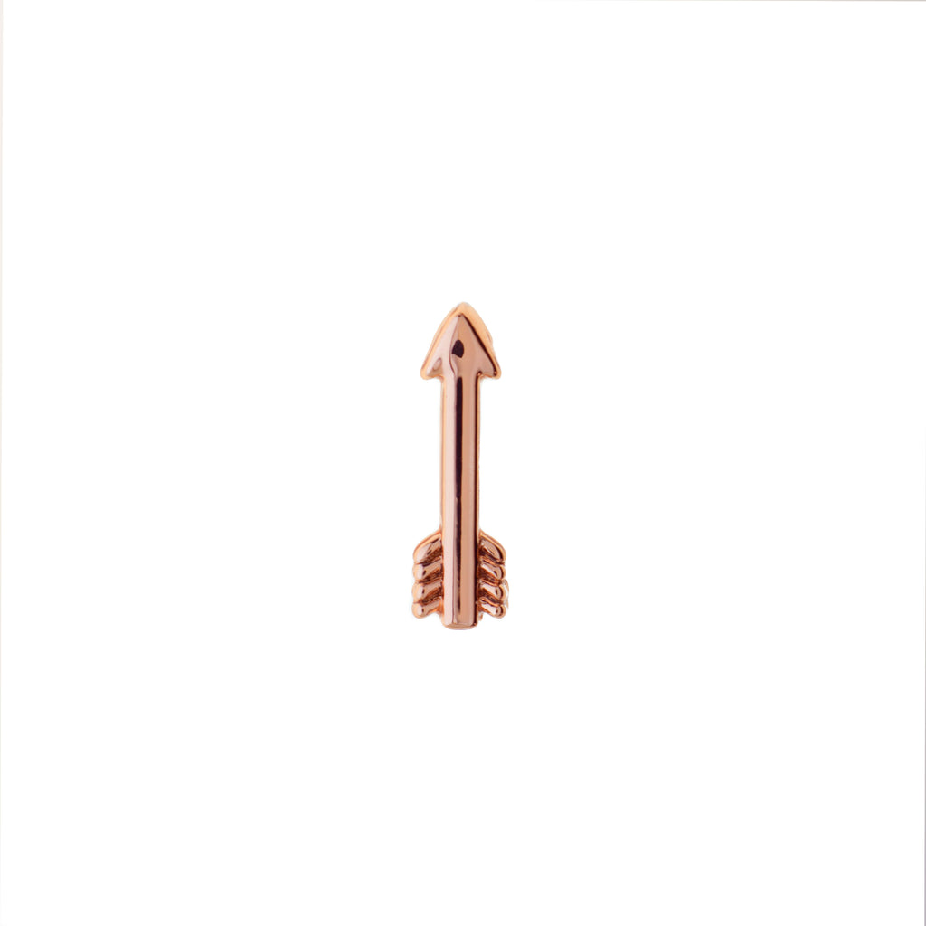Buckle Up Rose Gold Arrow Charm