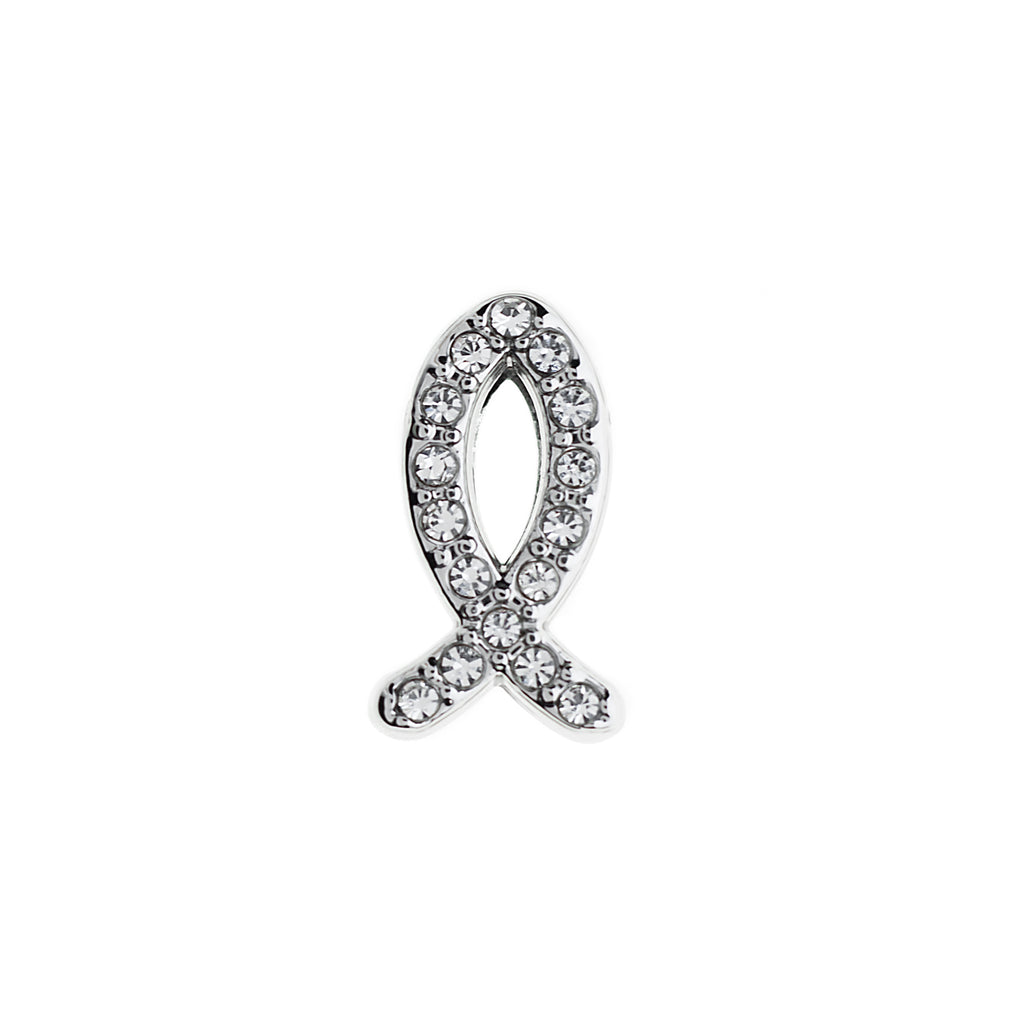 Buckle Up Silver Fish Charm