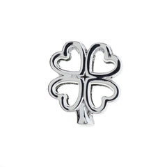 Buckle Up Rose Gold 4 Heart Clover Charm