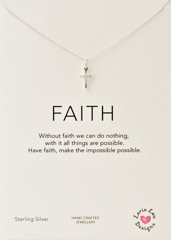 Lorie Lou Designs Cross Charm Necklace