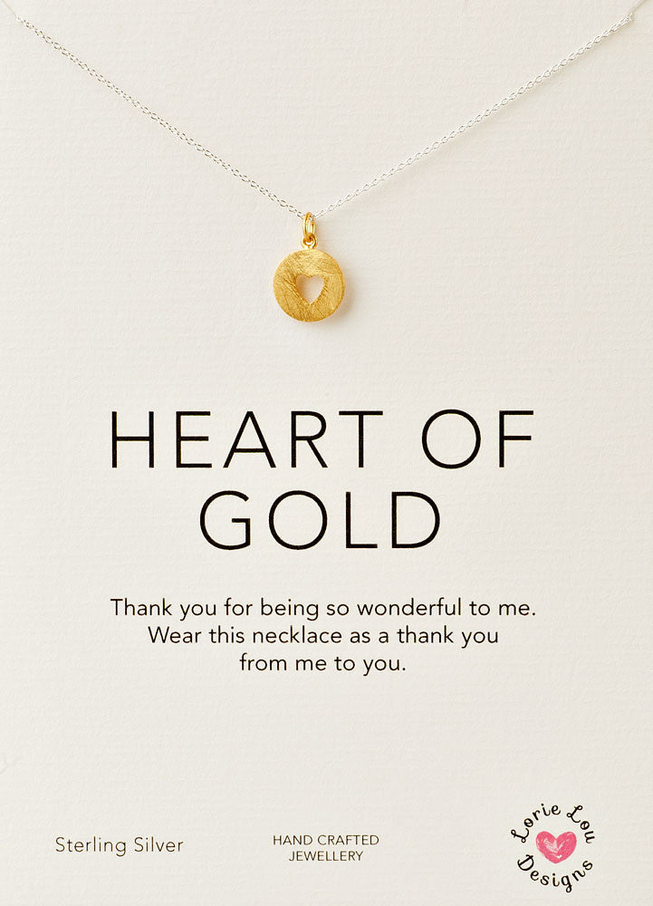 Lorie Lou Designs Heart of Gold Charm Necklace