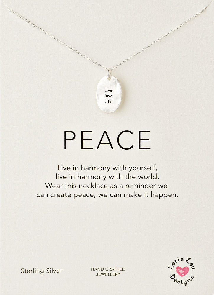 Lorie Lou Designs, Live Love, Life Charm Necklace