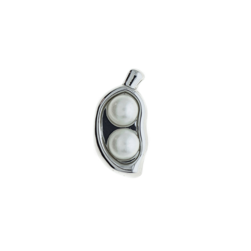 Buckle Up Silver 2 Peas In A Pod Charm