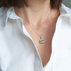 Sterling Silver Purse Necklace