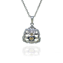 Sterling Silver Purse Necklace