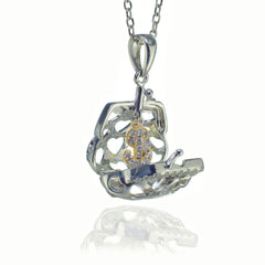 Sterling Silver Purse Necklace