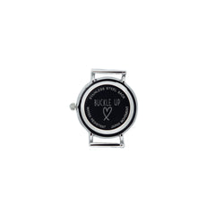 Buckle Up Silver Time Piece