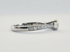 Platinum Brilliant Cut Natural Diamond Solitaire Ring £2850