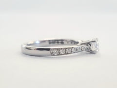 Platinum Brilliant Cut Natural Diamond Solitaire Ring £1450