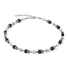 GeoCUBE® Iconic - Precious Onyx Crystal-Black Necklace  4018/10-1318