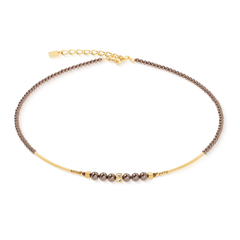 Necklace Shimmering Princess Pearls gold-brown 4312/10-1100