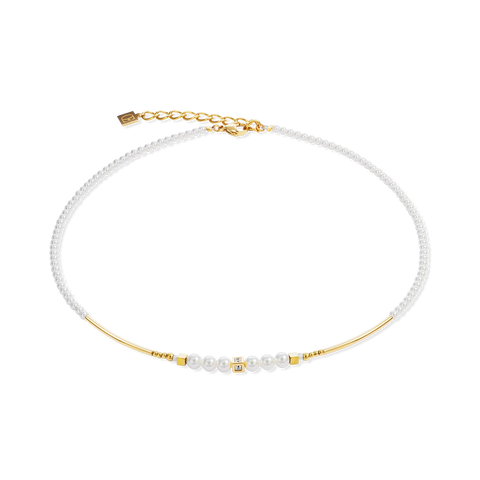 Necklace Shimmering Princess Pearls gold-white 4312/10-1416