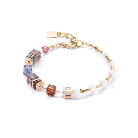 Coeur De Lion Geo Cube Fusion Multicolour Autumn Bracelet 1122/30-1538