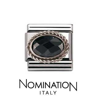 Nomination Black Silver Twist Charm