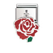 Nomination Red Rose Dangling Charm