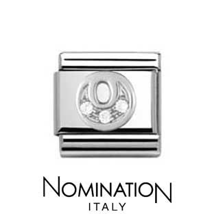 Nomination Classic CZ Silver Letter O