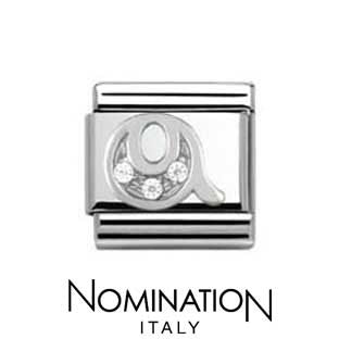 Nomination Classic CZ Silver Letter Q