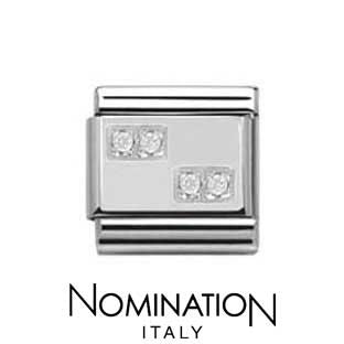 Nomination SilverShine Chessboard Charm
