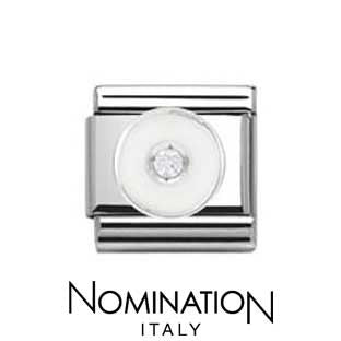 Nomination White Circle Charm