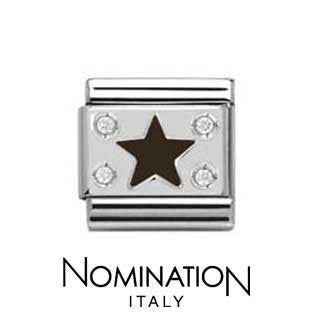 Nomination Black Star Charm