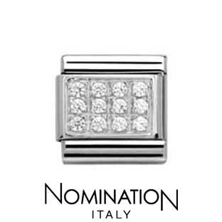 Nomination White Pave Charm