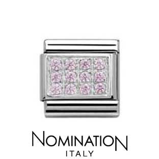 Nomination Pink Pave Charm
