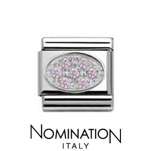 Nomination Pink Oval Charm