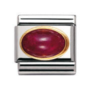 Nomination Ruby Oval Charm