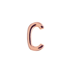 Buckle Up Rose Gold C Charm
