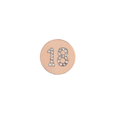 Buckle Up Rose Gold 18 Charm